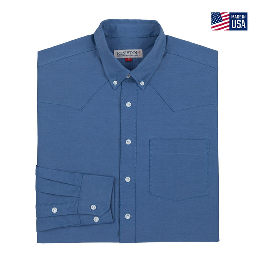 Resistol Resistol Oxford Dress French Blue Single Pocket