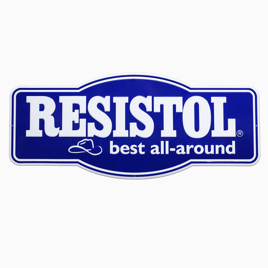 Resistol Embossed Resistol Metal Tacker Sign